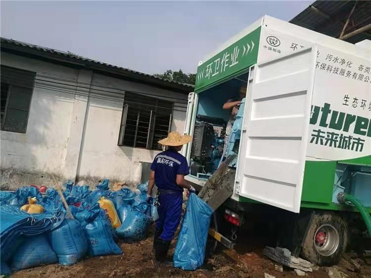 桐柏工业污泥压干处理